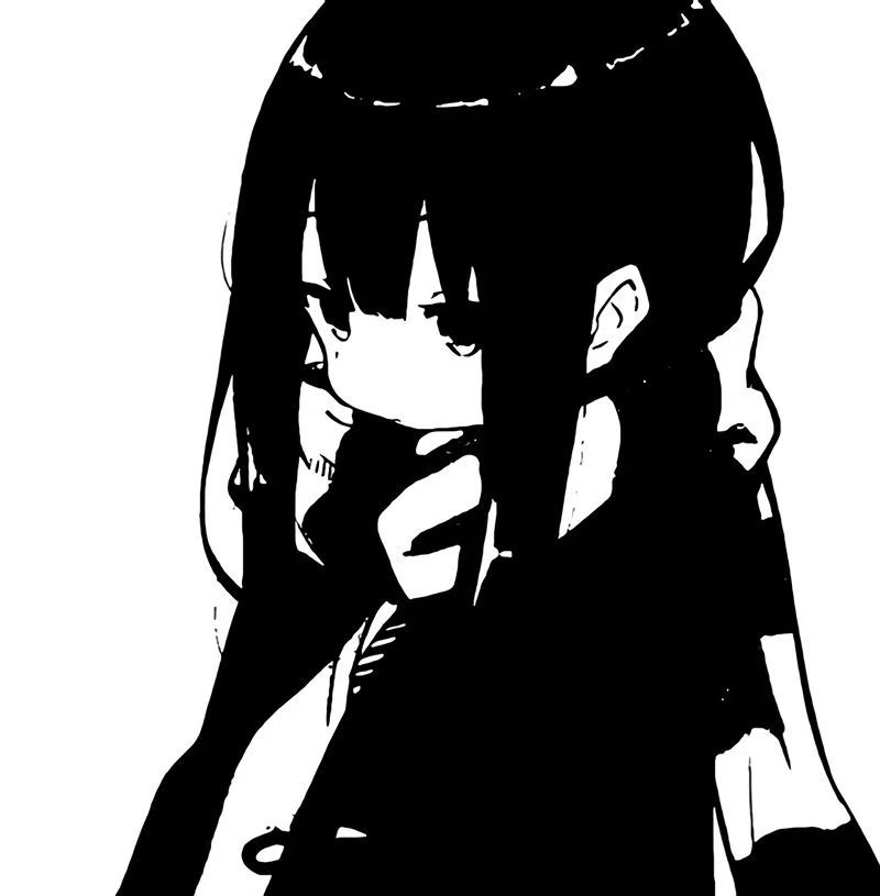 简约黑白色系头像