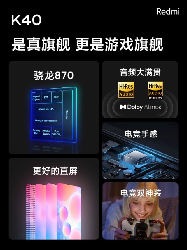 Redmi K40 游戏旗舰新功能 骁龙870 360hz 三指同频 腾讯新闻