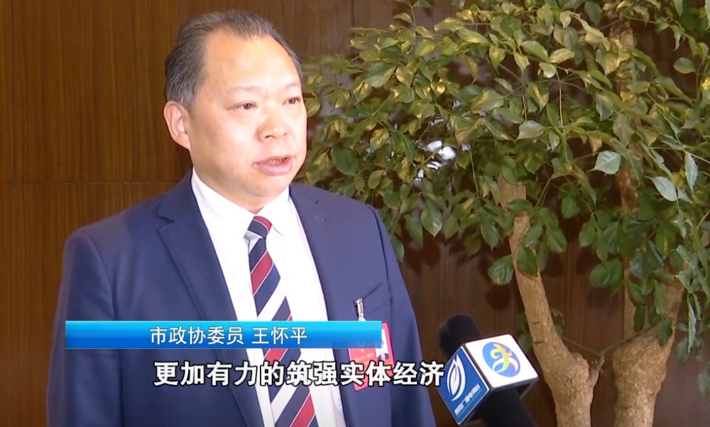 市政协委员 王怀平:更加有力地筑强实体经济,要让实体经济提质增效