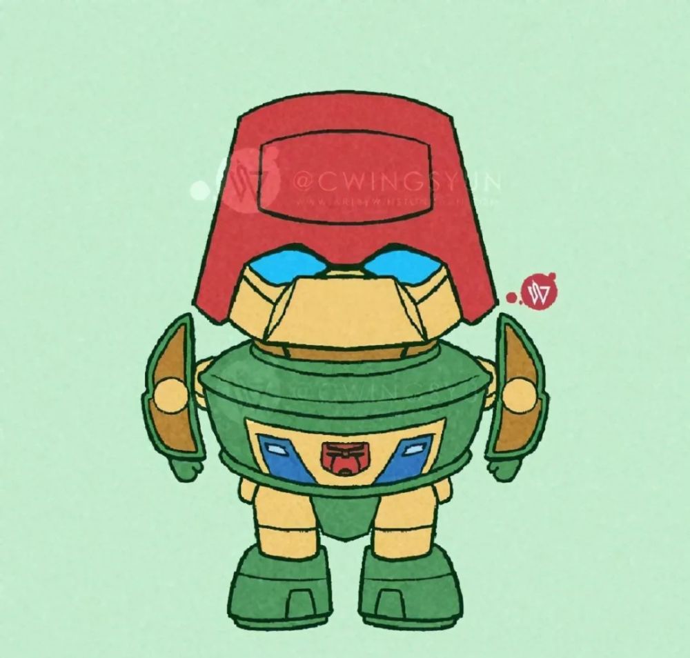 模玩控:《变形金刚》g1动画q版人物插画,震天和擎天柱谁更帅气呢?