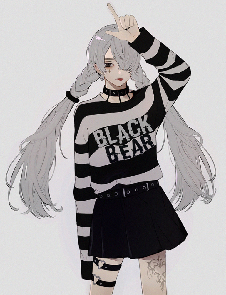 插画分享这种风格酷酷的好喜欢