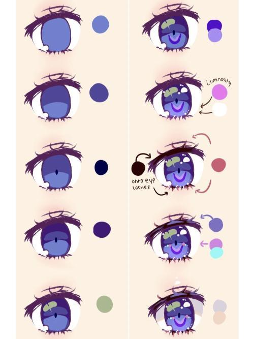 动漫插画教你几步画好动漫人物的闪亮双眼