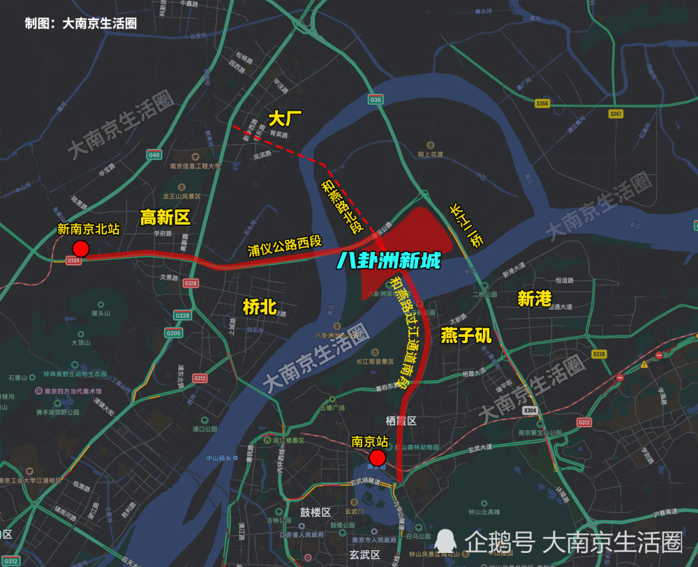 南京八卦洲隧道规划图图片