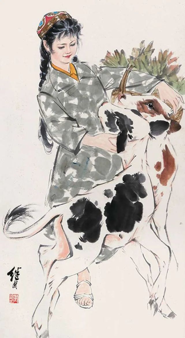 大师刘继卣画的牛真牛