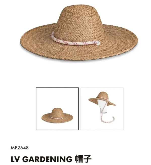 这款草帽,真的…是一款"草帽,由100%稻草构成,根据lv的说法"在烈日