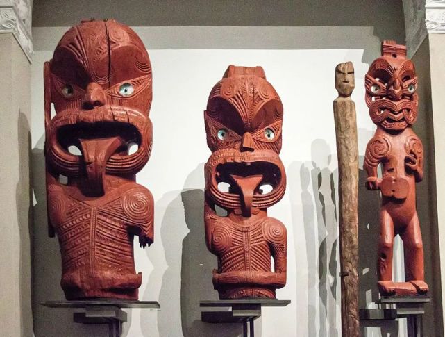毛利人木雕人像毛利人土著新西兰雕塑作品欣赏七十二
