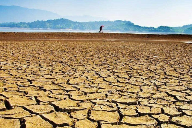 自然灾害导致土地龟裂减产