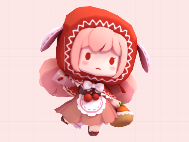 迷你世界:双面角色小红帽,失去父母人生漫漫就靠这个好朋友