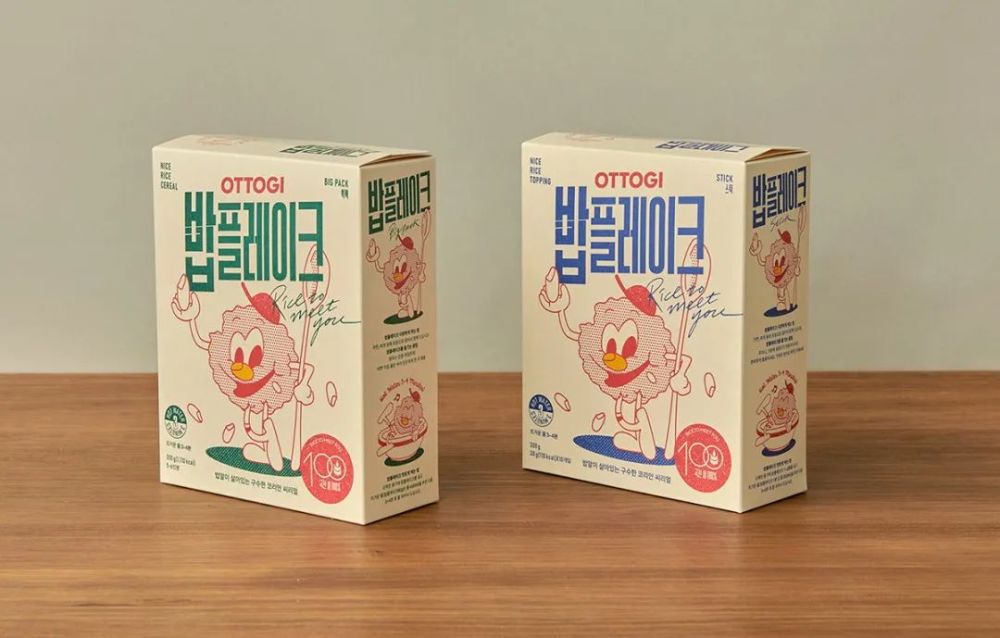 韩国ottogi品牌推出的食品包装吸引了年轻一代的关注,特别设计的卡通