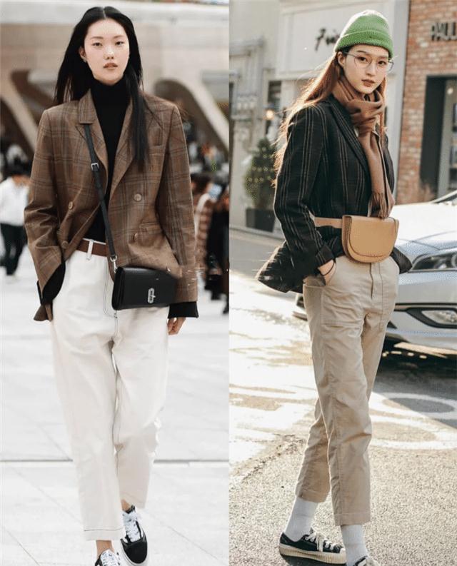 终于知道"韩式西装"的好处了,时尚百搭又气质,不冷不热穿刚好