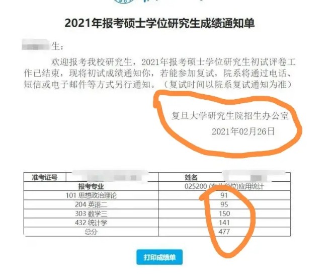 考研最高分出炉 总分477分 数学150 政治91 英语95 报考复旦 腾讯新闻