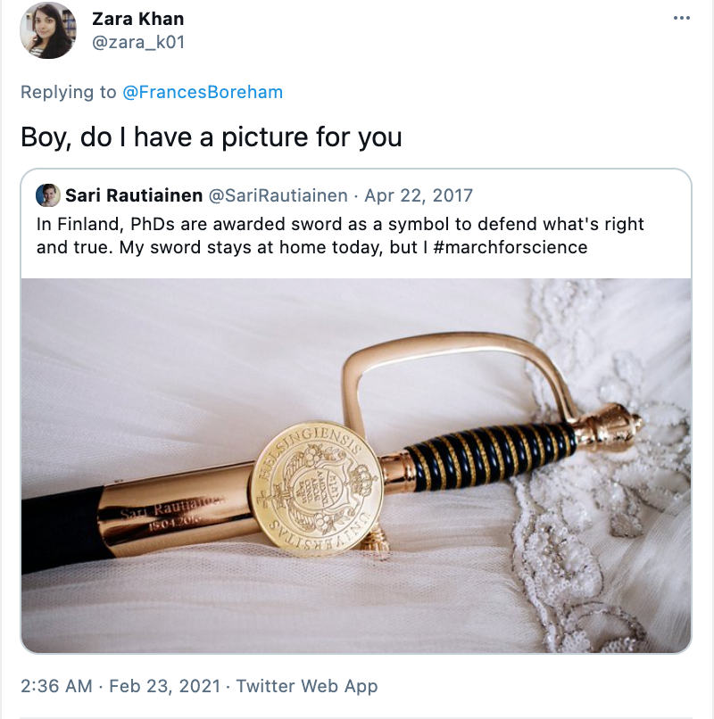 什么芬兰的博士毕业时会得到一把宝剑这也太酷了