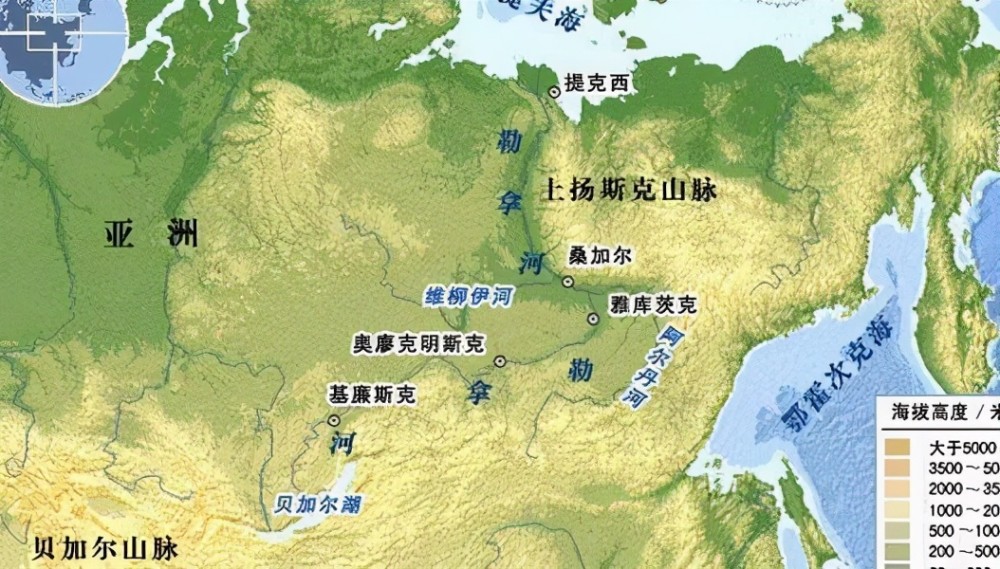 第一个方案是以勒拿河为界,勒拿河以西为俄国,以东为清国.