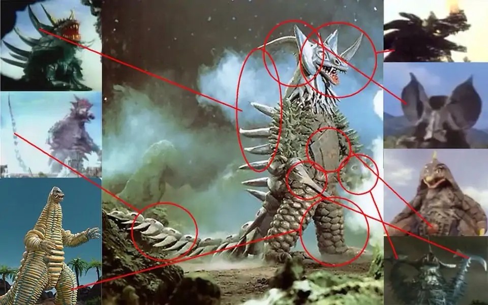 泰兰特是由一个宇宙人,三头超兽以及三头怪兽融合而成的恐怖怪兽.