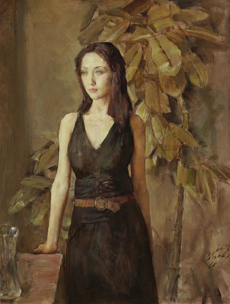 深入研究西方油画的传统,迥异于当今流俗的时尚,直指人性.