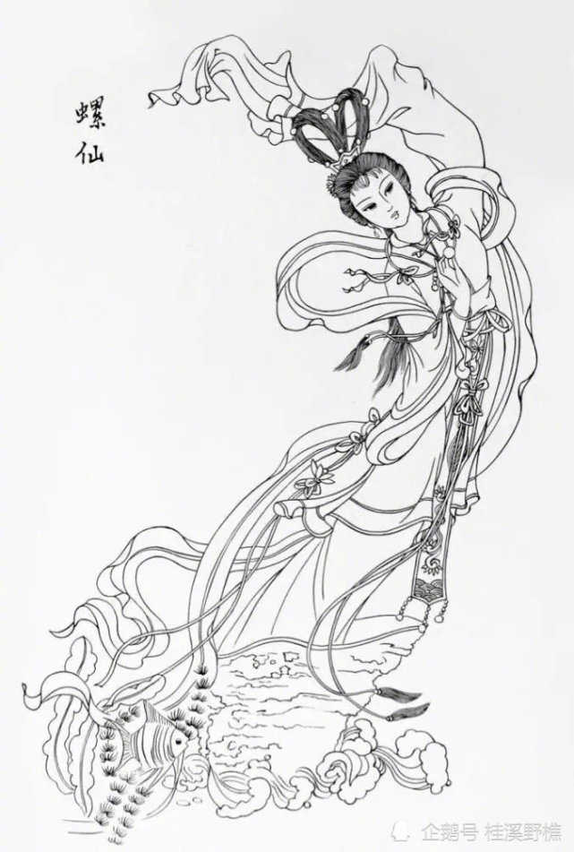 打开腾讯新闻,查看更多图片 >白描仙女的线稿画法区别于其它画法,它