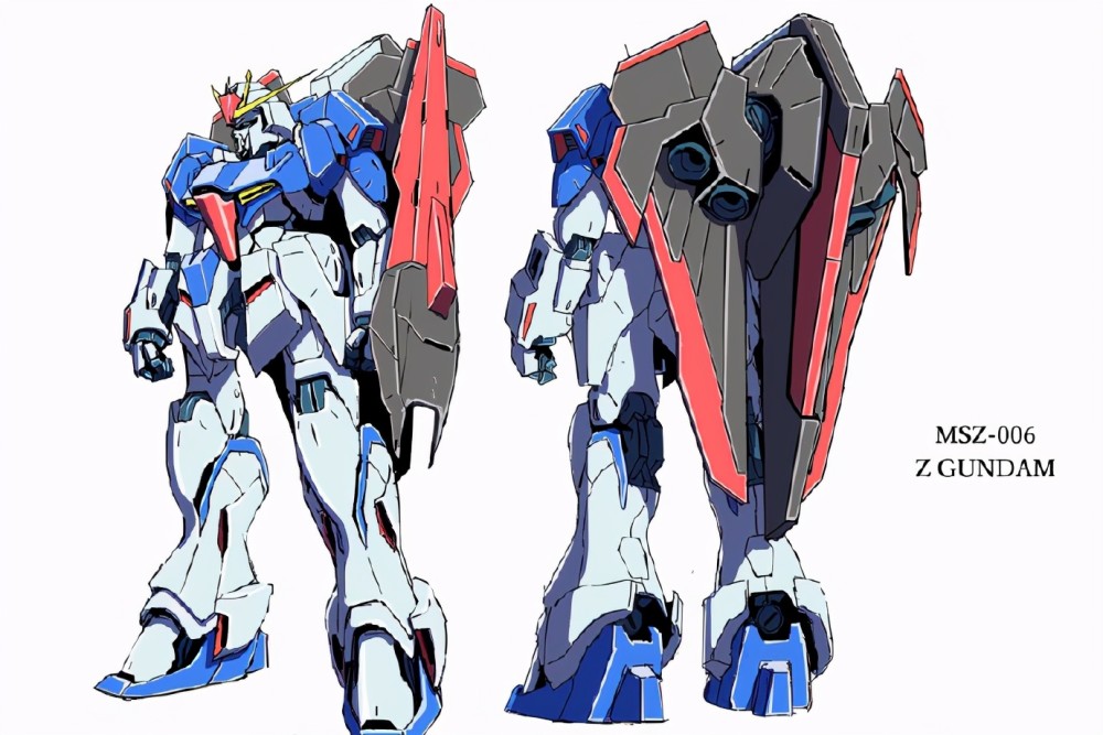 z高达是高达系列中比较经典的机设,也是为数不多的可变形机设,原版本
