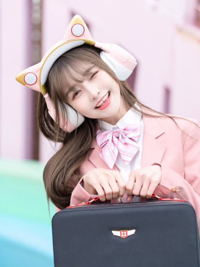 jk制服梦幻粉色搭配做樱花季最美jk