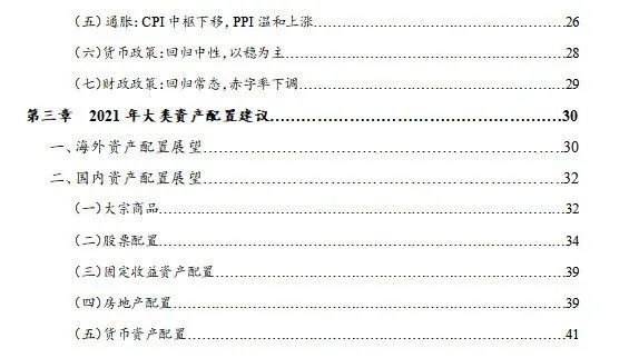 2021年全球及中国宏观经济展望与大类资产配置 腾讯网