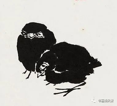 潘天寿画鸡图片