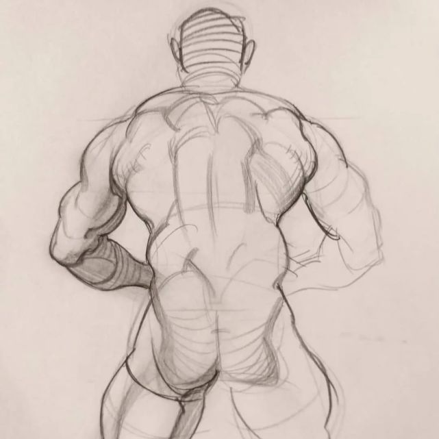 线条,肌肉,动态,这位小姐姐的绘画实力真的很强