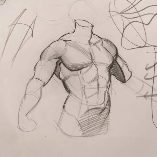 线条,肌肉,动态,这位小姐姐的绘画实力真的很强