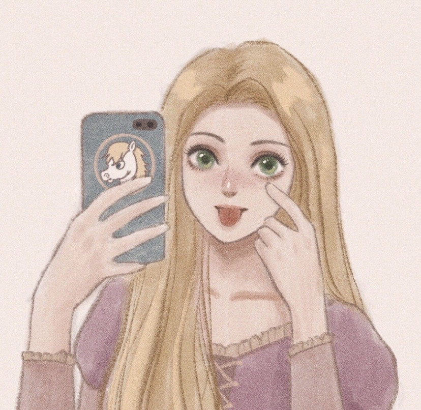 迪士尼公主的自拍照