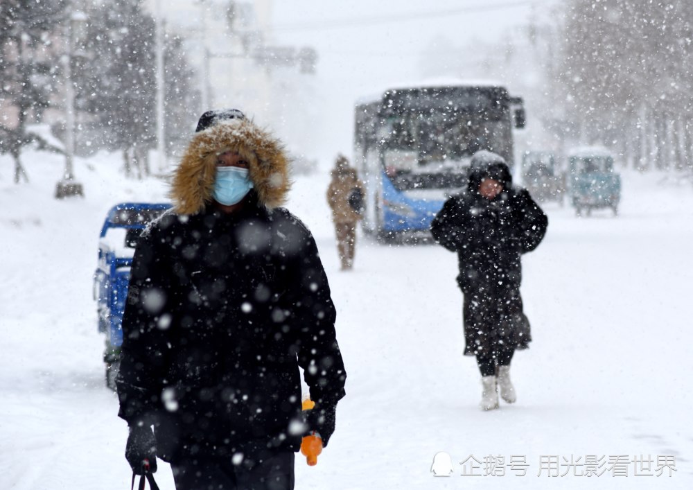 暴雪蓝色预警黑龙江漠河迎来强降雪