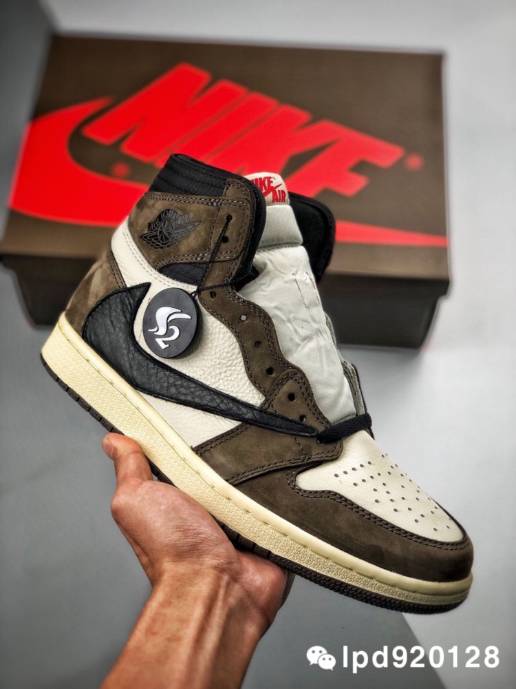 travisscottxairjordan1倒钩aj1乔丹