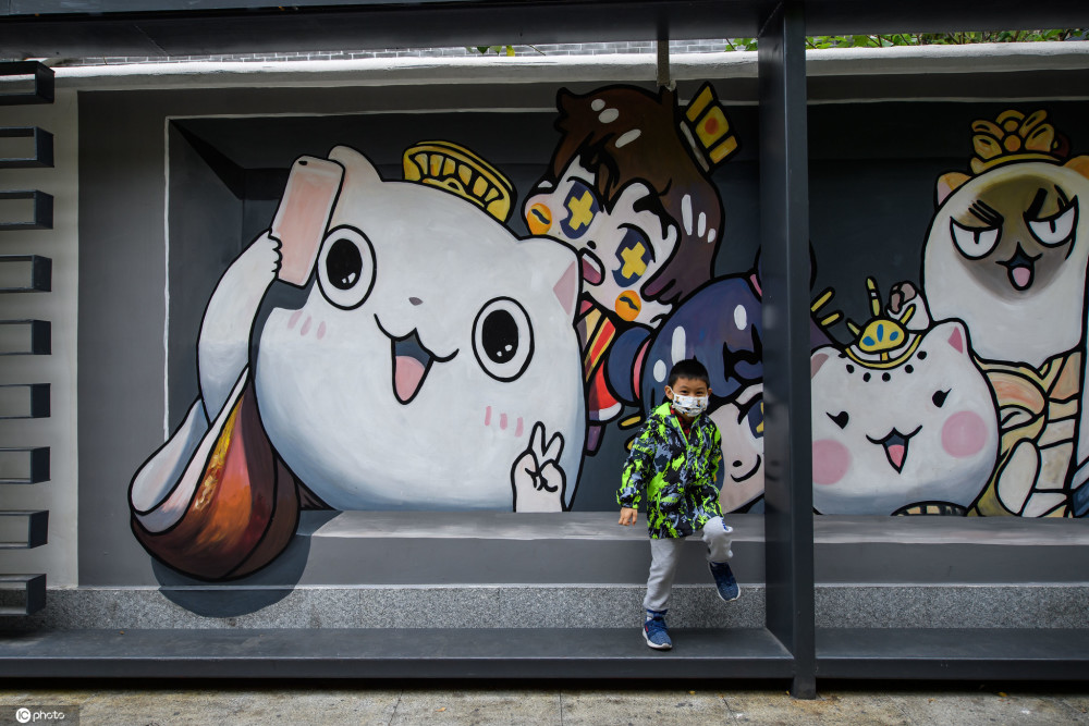 广州北京路新爆3d涂鸦墙400米免费拍成市民打卡热点