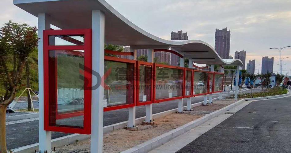 宿迁德鑫乡镇公交候车亭提升河南信阳山水茶都新形象