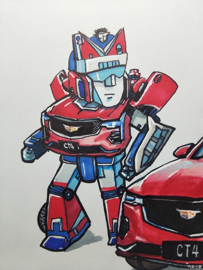 总结画凯迪拉克ct6q版汽车人系列6幅的心得