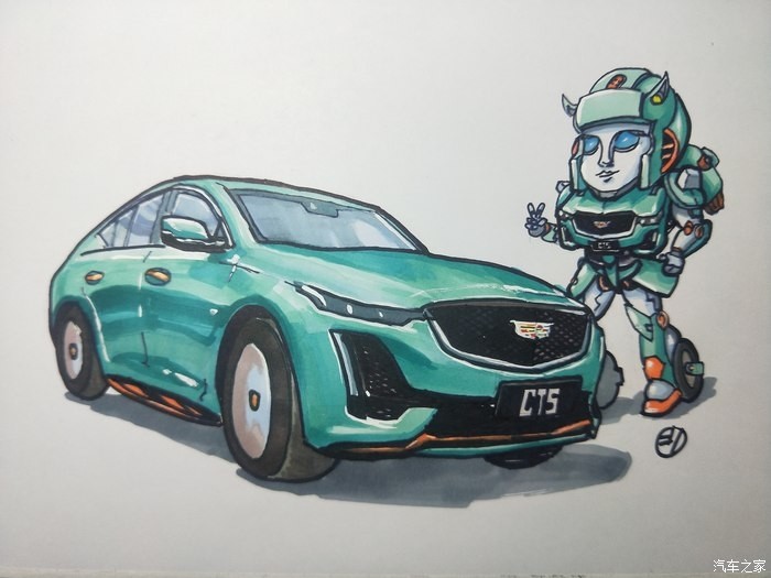 总结画凯迪拉克ct6q版汽车人系列6幅的心得