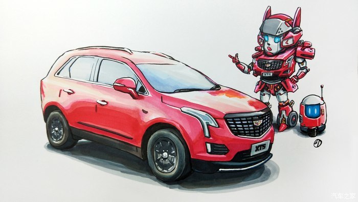 总结画凯迪拉克ct6q版汽车人系列6幅的心得