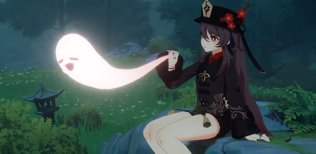 原神 胡桃角色演示上线 七七又来客串 但其实七七很怕胡桃 腾讯新闻