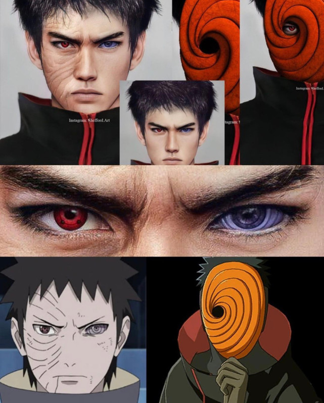 真人版的宇智波带土长这样写轮眼加轮回眼这颜值爱了