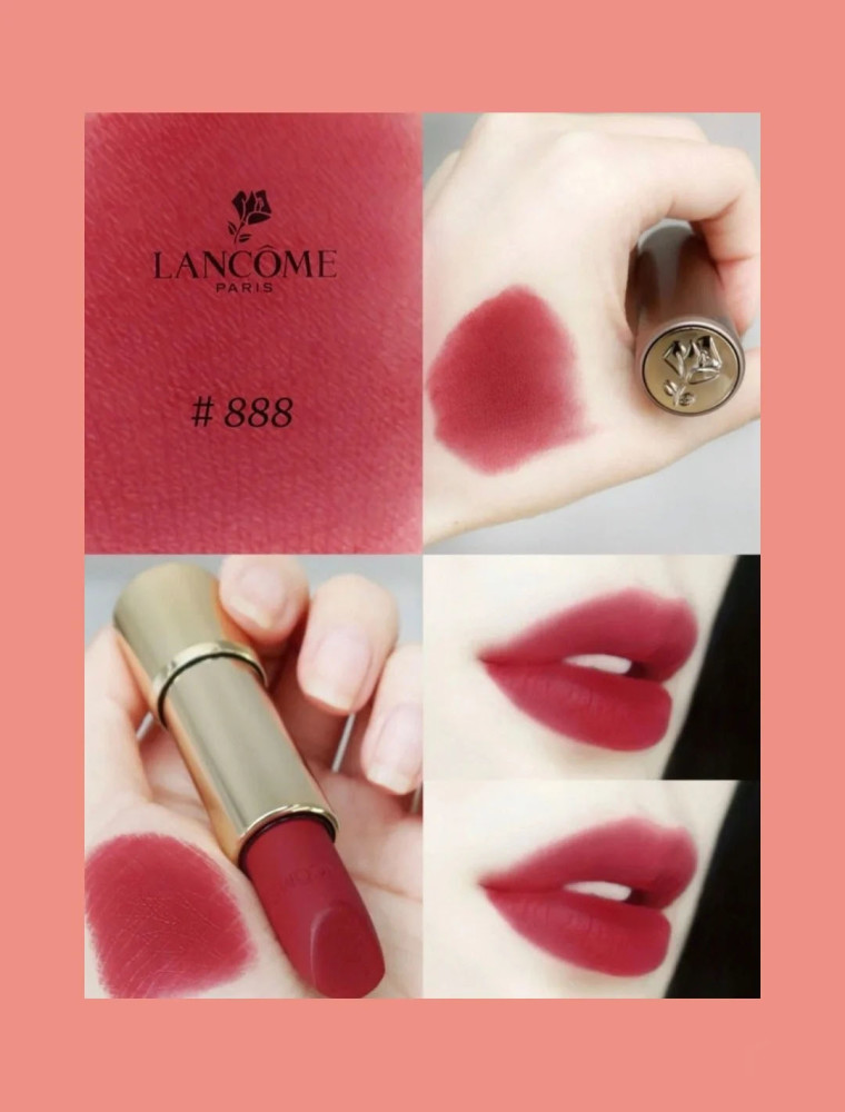 适合黄皮的口红没几支,兰蔻888是其一,用对了素颜也很显白