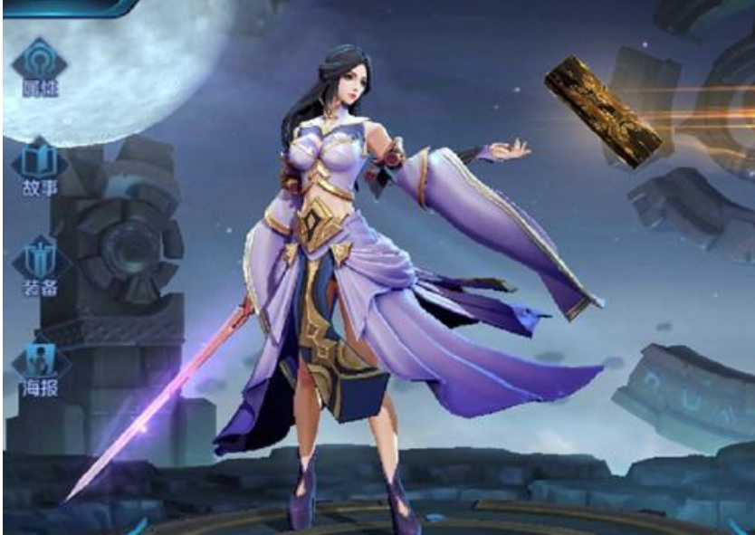 露娜传说首次曝光内部设计稿流出蓝白裙配水晶剑值1430