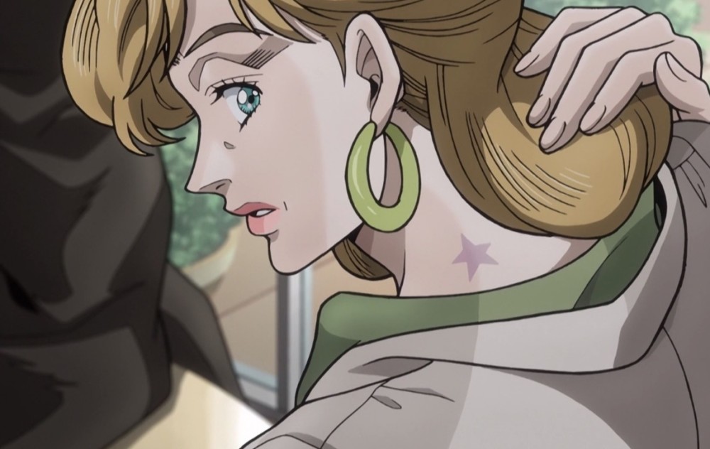 承太郎的母亲贺莉也同样拥有这样一块星形胎记,承太郎的女儿空条徐纶