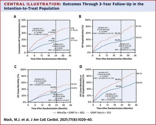 心力衰竭|JACC：经导管二尖瓣修复术对改善心衰患者生存、生活质量和心功能的效果