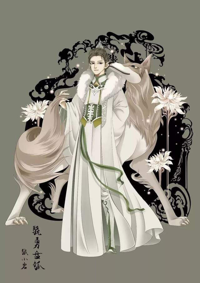 古風插畫一組十二生肖擬人插畫蠻富貴的壁紙頭像