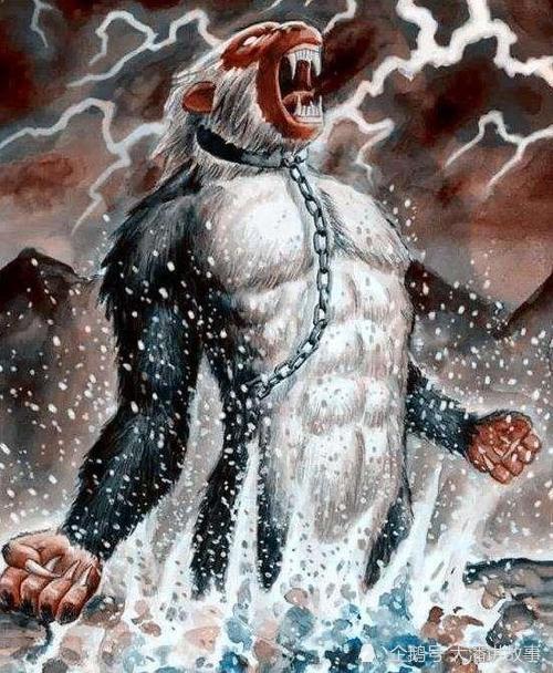 传说中四耳的猴型水怪山海经异兽长右