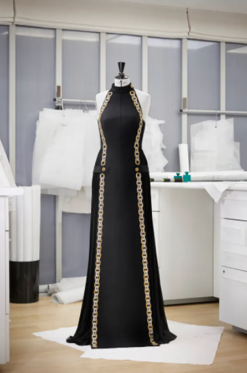 身着louisvuitton高定礼服的只有她