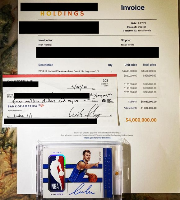 33109东契奇掉鞋仍拼命回防460万球星卡超詹皇破纪录