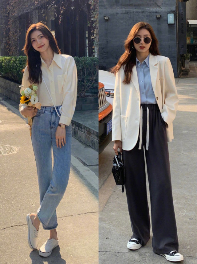 女生初春ins风衬衫搭配分享快来看看吧