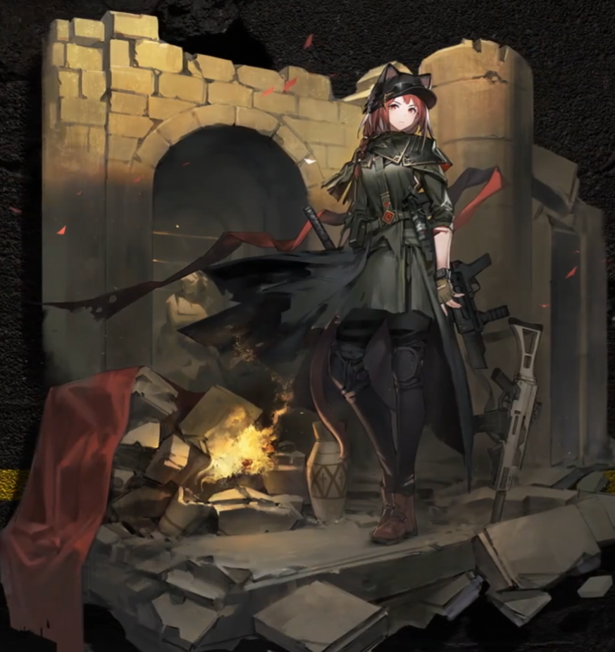 明日方舟:落地35s获得新衣服,ash入乡随俗,戴上猫猫头