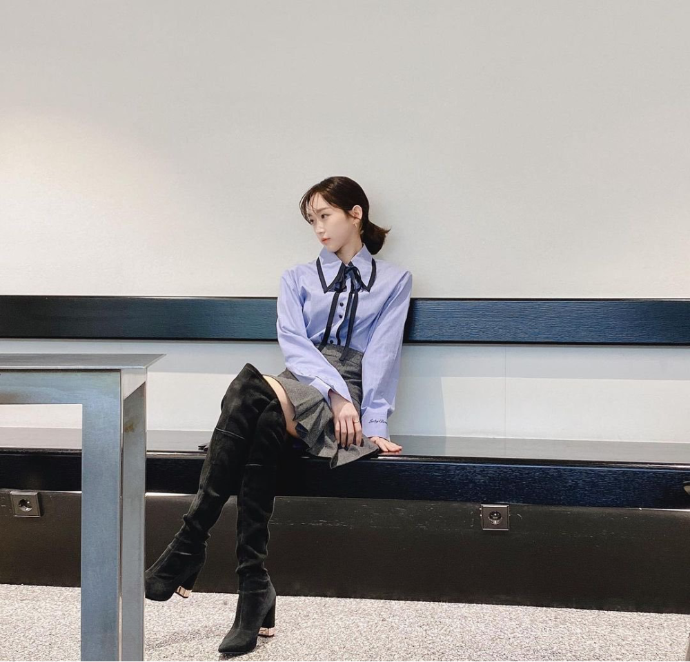 韩国演员韩智贤,170cm身材,这大长腿爱了,3个动作练同款