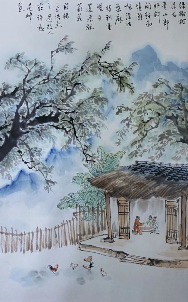 静夜有声过故人庄