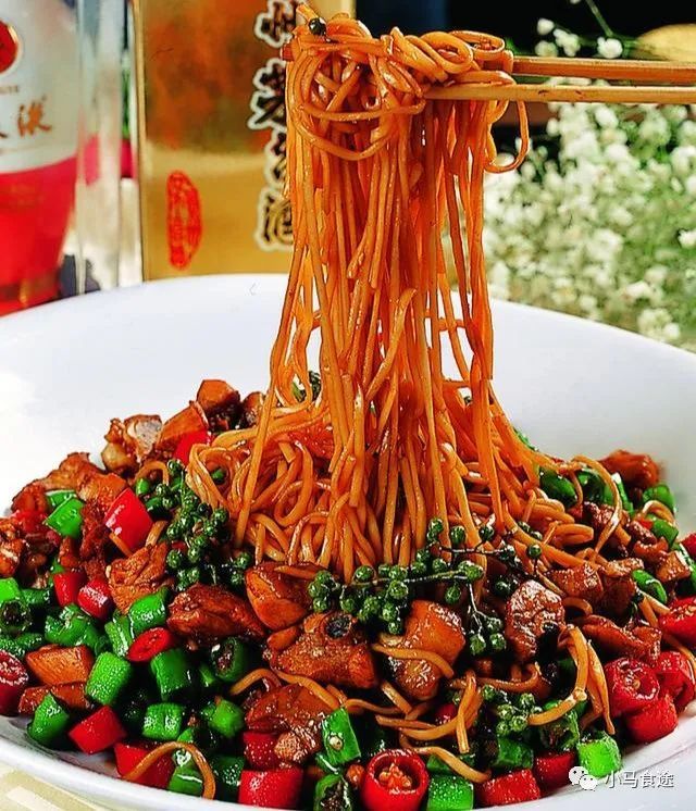 美食精选扬州炒面美味羊排双椒鸡捞面手撕羊腿