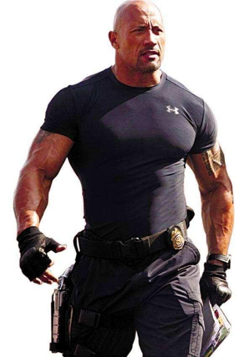 巨石强森晒后背拔罐照颜色紫黑湿气重网友像只巨型瓢虫